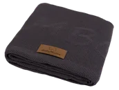 Koce i narzuty dla dzieci - Kocyk bambusowy Thai grafitowy 80x100 BabyMatex - miniaturka - grafika 1