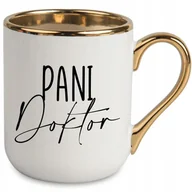 Kubki - KUBEK ELEGANT BIAŁY IDEALNY PREZENT DLA PANI DOKTOR SUPER JAKOŚĆ WZORY - miniaturka - grafika 1