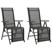 Fotele i krzesła ogrodowe - vidaXL Lumarko Rozkładane krzesła ogrodowe, 2 szt., textilene i aluminium! 312195 - miniaturka - grafika 1