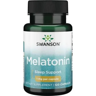 SWANSON Swanson Melatonina 1 mg x 120 kaps - Układ nerwowy - miniaturka - grafika 1