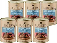 Mokra karma dla psów - Karma mokra dla psa Luger's Daily Pleasures z żołądkami jagnięcymi, marchewką i pietruszką zestaw 6 x 400 g - miniaturka - grafika 1