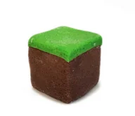 Dodatki do ciast w proszku - Cukrowa kostka trawa na tort jak z Minecraft - miniaturka - grafika 1
