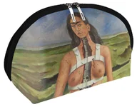 Kosmetyczki, organizery i kuferki - Kosmetyczka Strzaskana kolumna Frida Kahlo - miniaturka - grafika 1
