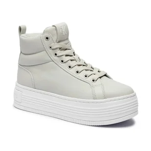 Calvin Klein Jeans Skórzane trampki - Trampki damskie - miniaturka - grafika 1