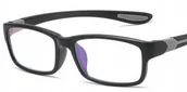 Okulary korekcyjne, oprawki, szkła - Okulary korekcyjne sportowe szare plusy +3.5 - miniaturka - grafika 1