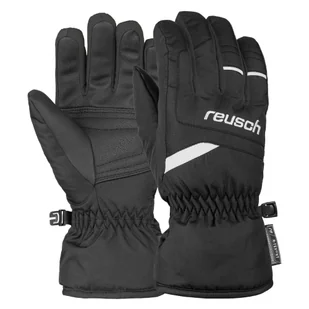 Rękawice zimowe dziecięce z membraną Reusch Bennet R-TEX XT Junior 7701 czarno-biały - Rękawice narciarskie - miniaturka - grafika 1