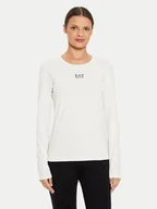 Bluzki damskie - EA7 Emporio Armani Bluzka 6DTT13 TJDZZ 1120 Beżowy Slim Fit - miniaturka - grafika 1