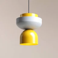Lampy sufitowe - ALDEX Lampa wisząca Ulia, żółty/szary, metalowy klosz - miniaturka - grafika 1