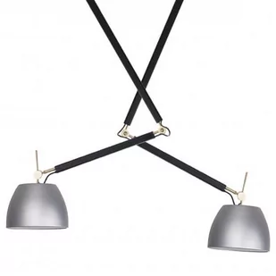Metalowa lampa wisząca Zyta reflektorki czarne aluminium - Lampy sufitowe - miniaturka - grafika 1
