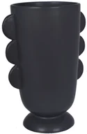 Wazony i flakony - Ewax, Wazon ceramiczny 211414-28, czarny matowy, 15x15x28 cm - miniaturka - grafika 1