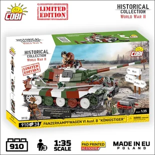 Cobi Panzerkampfwagen Vi Ausf. B Königstiger - Edycja Limitowana - Klocki - miniaturka - grafika 1