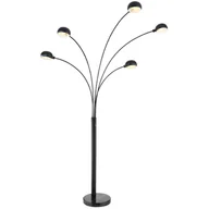 Lampy stojące - Globo Seymour 58228NB lampa stojąca podłogowa 5x40W E14 czarna - miniaturka - grafika 1