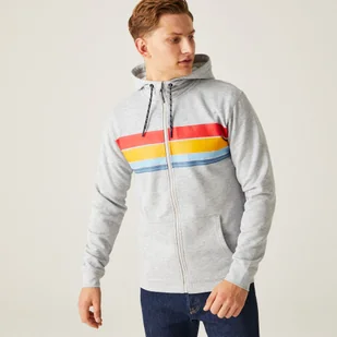 Regatta Męska bluza z kapturem Shorebay II Srebrny, Cotton, Rozmiar: 3XL - Bluzy męskie - miniaturka - grafika 1