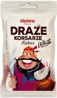 Gumy do żucia, lizaki, dropsy - Draże kokosowe White Korsarz Skawa 70 g - miniaturka - grafika 1