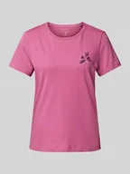 Koszulki i topy damskie - T-shirt z bawełny z nadrukiem z motywem - miniaturka - grafika 1