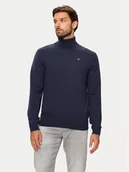 Swetry męskie - Napapijri Golf Damavand NP0A4GJT Granatowy Regular Fit - miniaturka - grafika 1