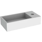 Umywalki - Umywalka konglomeratowa nablatowa Sól 36 x18 prawa mat Domino - miniaturka - grafika 1