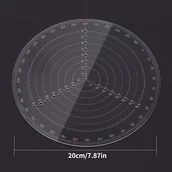 Rękodzieło - TEMU Precyzyjny akrylowy środkowy znaleziony do obróbki drewna - przezroczysty okrągły krągowy, idealny do rysowania i obróbki drewna - miniaturka - grafika 1