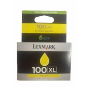 Tusze oryginalne - 14N1071E LEXMARK 100XL WKŁAD ATRAMENTOWY ŻÓŁTY - miniaturka - grafika 1