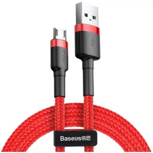 Kabel USB Baseus cafule CAMKLF-B09 USB Micro USB 1m kolor czerwony - Kable komputerowe i do monitorów - miniaturka - grafika 3