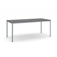 Stoły - B2B Partner Stół do jadalni, blat antracytowy 1800 x 800 mm, ciemna podstawa szary 555767 - miniaturka - grafika 1