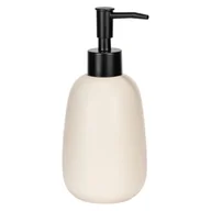 Mydelniczki i dozowniki mydła - Kremowy ceramiczny dozownik do mydła 400 ml Margo – Allstar - miniaturka - grafika 1