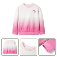 Bluzy dla dziewczynek - Bluza dziecięca - jasnoróżowa - 116 - Bluza Dla Dziecka - miniaturka - grafika 1