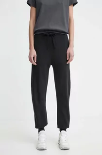 Spodnie damskie - G-Star Raw spodnie dresowe bawełniane kolor czarny gładkie - grafika 1