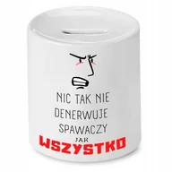 Skarbonki - SKARBONKA PREZENT SPAWACZA NIC TAK NIE DENERWUJE z Nadrukiem ze Zdjęciem - miniaturka - grafika 1