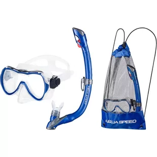 Zestaw do snorkelingu dla dzieci Aqua Speed Enzo Evo + worek - Maski do nurkowania - miniaturka - grafika 1