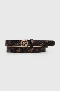 Guess pasek NOELLE damski kolor brązowy BW9161 P4320 - Paski - miniaturka - grafika 1