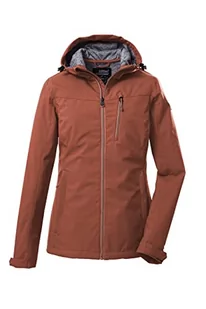 Killtec Damska kurtka softshell / kurtka outdoorowa z kapturem KOS 89 WMN SFTSHLL JCKT; ciemna morelowa, 40, 39138-000 - Kurtki damskie - miniaturka - grafika 1