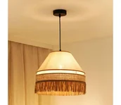 Lampy sufitowe - Brilagi -Żyrandol na lince WINNETOU AVIGNION 1xE27/15W/230V śr. 35 cm brązowy/kremowy - miniaturka - grafika 1