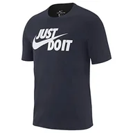 Koszulki męskie - Nike Just Do It Swoosh T-shirt męski niebieski obsydianowy/biały M - miniaturka - grafika 1