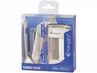 Zszywacze biurowe - Kangaro Zestaw zszywacz Nowa-35 + dziurkacz Aion-10G, pudełko z zawieszką, biały - miniaturka - grafika 1