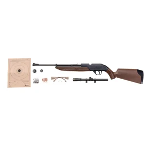 Wiatrówka Crosman 760 Pumpmaster 4,5mm z Lunetą 4x15 mm + Zestaw śrutu, okulary, tarcze - Wiatrówki karabinki - miniaturka - grafika 1