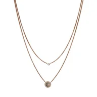 Naszyjniki - Naszyjnik Fossil Val JF02953791 Złoty - miniaturka - grafika 1