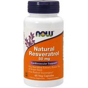 Witaminy i minerały - Now Foods Foods Natural Resveratrol 60 Veg Capsules TT000536 - miniaturka - grafika 1