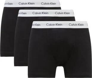 Calvin Klein Bokserki Męskie - Bokserki, Bawełna Stretch, Zestaw 3 Czarny/Biały M - Majtki męskie - miniaturka - grafika 1