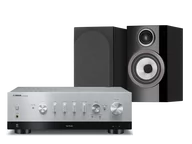 Zestawy stereo - Yamaha R-N1000A (srebrny) + 707 S3 (czarny) - miniaturka - grafika 1