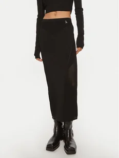Patrizia Pepe Spódnica midi 8G0412 K195 K103 Czarny Slim Fit - Spódnice - miniaturka - grafika 1