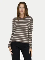 Swetry damskie - ONLY Sweter Louisa 15344579 Brązowy Slim Fit - miniaturka - grafika 1