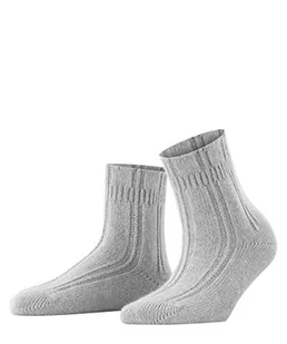 FALKE Kobiety Skarpety Bedsock W SO Angora ciepłe miękkie 1 Para, Szary (Silver 3290), 39-42 - Skarpetki damskie - miniaturka - grafika 1