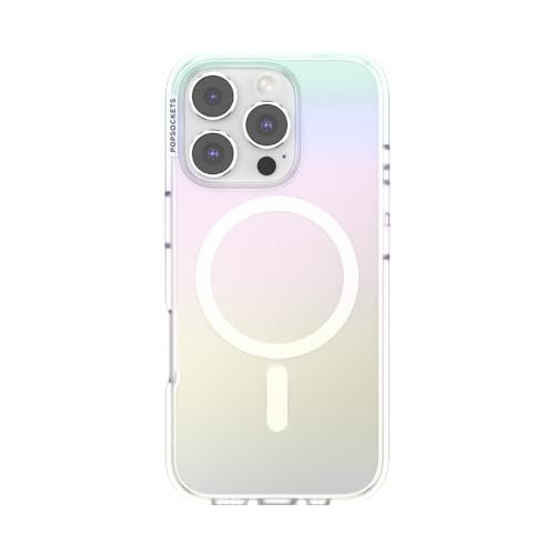 PopSockets Etui na iPhone'a 16 Pro kompatybilne z MagSafe, etui na telefon iPhone 16 Pro, kompatybilne z bezprzewodowym ładowaniem, tylko etui - błyszczące