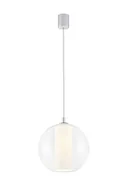 Lampy sufitowe - Kaspa LAMPA wisząca MERIDA S 10381101 szklana OPRAWA Abażurowa ZWIS IP20 kula ba - miniaturka - grafika 1
