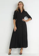 Sukienki - Czarna Sukienka Controllable - miniaturka - grafika 1