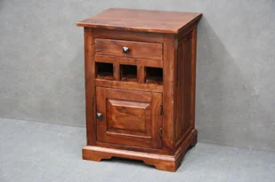 Szafka Nocna Oxford Akacja Lakierowana B 3063 - Szafki nocne - miniaturka - grafika 1