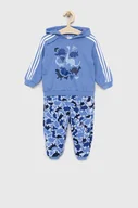 Komplety dla niemowląt - adidas dres niemowlęcy kolor niebieski - miniaturka - grafika 1