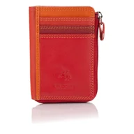 Portfele - Kolorowy portfel damski na bilon i karty Visconti RB-110 - czerwony - Empik - miniaturka - grafika 1