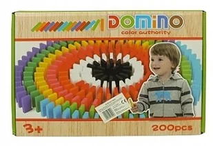DREWNIANE DOMINO KLOCKI 200 SZT - Klocki - miniaturka - grafika 1